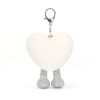 Amuseables Cream Heart Bag Charm - Image 3