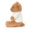 Bartholomew Bear with Personalised Cream Jumper - Image 4