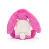 Bashful Hot Pink Bunny with Personalised Cream Jumper - Image 4