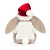Bashful Christmas Bunny with Personalised Cream Jumper - Image 4
