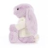 Bashful Lilac Bunny with Personalised Cream Jumper - Image 3