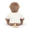 Bashful Monkey with Personalised Cream Jumper - Image 4