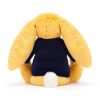 Bashful Sunshine Bunny with Personalised Navy Jumper - Image 4