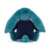 Bashful Mineral Blue Bunny with Personalised Navy Jumper - Image 4