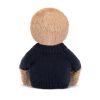 Bashful Sloth with Personalised Navy Jumper - Image 4