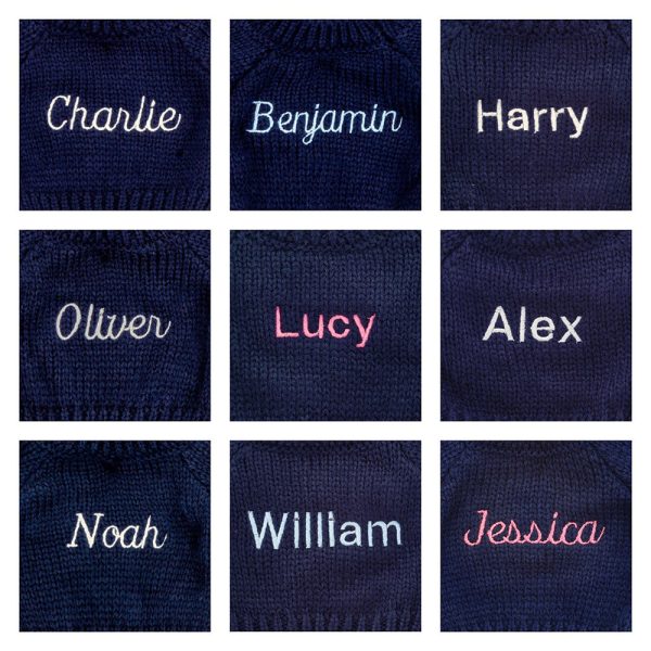 Blossom Blush Bunny with Personalised Navy Jumper - Image 2