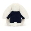 Blossom Cherry Bunny with Personalised Navy Jumper - Image 4