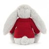 Blossom Silver Bunny with Personalised Red Jumper - Image 4