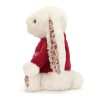 Blossom Cream Bunny with Personalised Red Jumper - Image 4