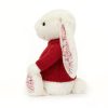 Blossom Cherry Bunny with Personalised Red Jumper - Image 3