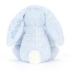 Personalised Bashful Blue Bunny Medium - Image 4