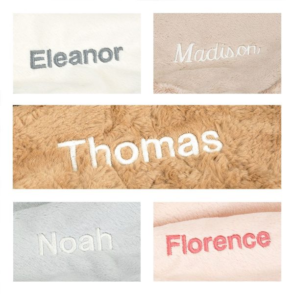 Personalised Bashful Black & Cream Puppy Blankie - Image 4