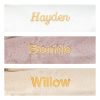 Personalised Bashful Luxe Bunny Rosa Blankie - Image 4