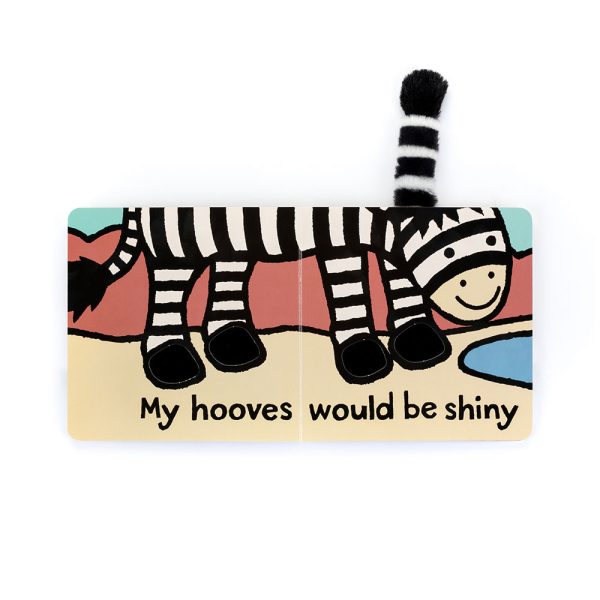 If I Were A Zebra Board Book and Bashful Zebra Medium - Image 3